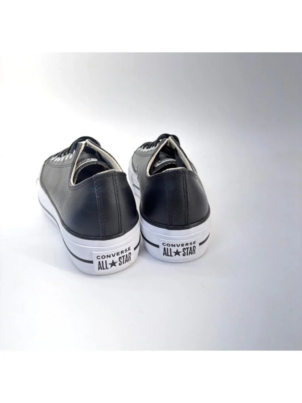 Converse Chuck Taylor Black All Star Platform Low-Top Sneakers Womens Size 8 - Picture 6 of 10